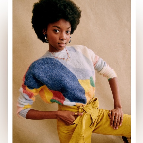 Sézane x Nathanaël Koffi West Jumper Sweater - Picture 1 of 11